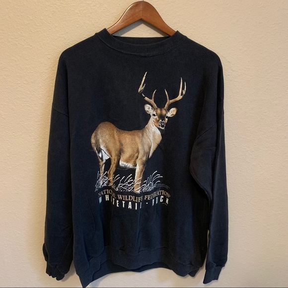 Vintage Other - Vintage 90s Whitetail Deer Sweatshirt